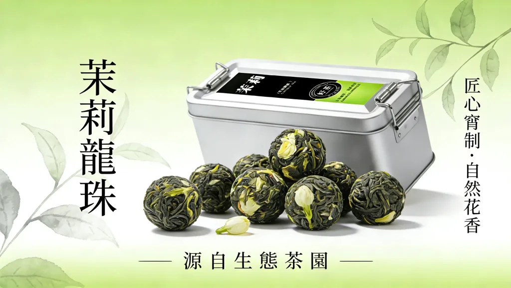 【茉莉龍珠綠茶】綻放舌尖的茉莉盛宴！🌼🌟七窨茉莉｜手工緊壓 🍵 茉莉濃香混合綠茶嫩香 ✨ 球形緊壓 ✨ 甘醇鮮爽 ✨ - 6