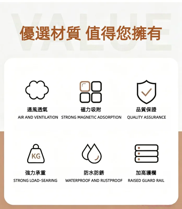 🧲冰箱側邊變網美牆！北歐風磁吸置物架，強力磁鐵免鑽免膠一貼即用，承重力超穩不掉落，調味瓶紙巾雜物全收納，釋放檯面空間，✨質感烤漆防鏽，廚房顏值瞬間升級，收納美學一次到位🛒 - 3