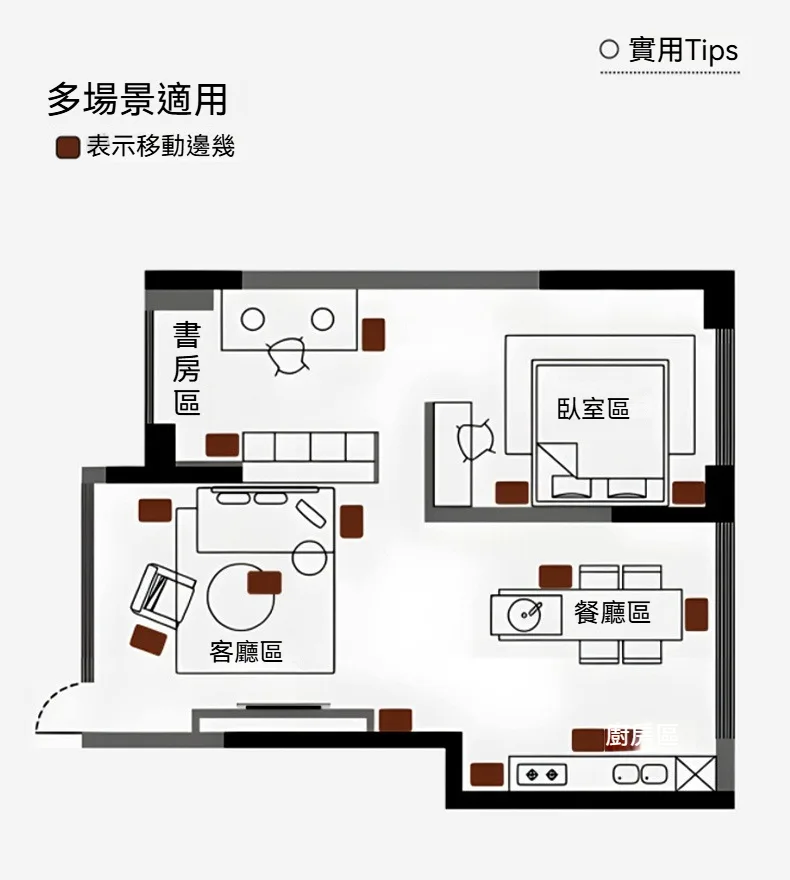 【一車多用】收納＋桌面＋移動一台搞定！可折疊推車置物架，多層收納空間，日用品整齊分類📐附桌板設計，可做茶幾/床頭櫃，隨處可推可放，不用的時候折疊收納不佔地，居家萬用神器非它莫屬🔥 - 17