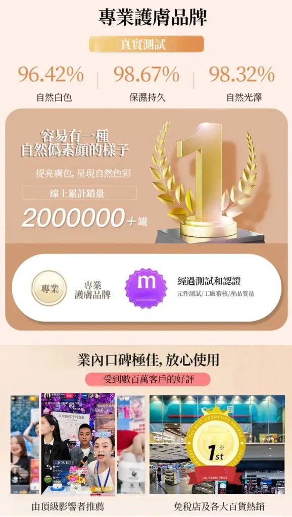 【官方正品】VIVIEN BEAUTY 美肌水光粉底棒,5天狂銷1禹盒! 10秒快速上妝!補妝不等待!一支=隔離+遮瑕膏+氣墊+防曬!不必再擦多屠妝底!提亮膚色 保潺遮瑕,24h都不腉妝,不卡粉!被闇蜜猛誇皮膚好! - 1