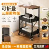 【一車多用】收納＋桌面＋移動一台搞定！，多層收納空間，日用品整齊分類📐附桌板設計，可做茶幾/床頭櫃，隨處可推可放，不用的時候折疊收納不佔地，居家萬用神器非它莫屬🔥