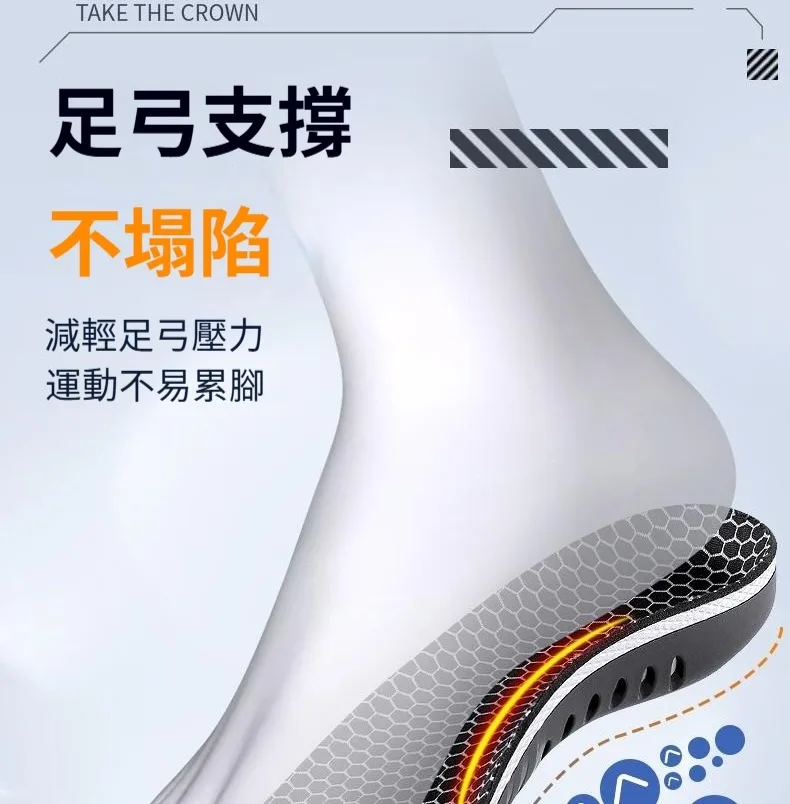 🔥科學矯正步態鞋墊,高足弓撐住不塌,吸能減震救膝蓋。扁平足專用,順便美型直腿。💧抑菌除臭、矯正步態,跑跳膝蓋更有感。 - 11