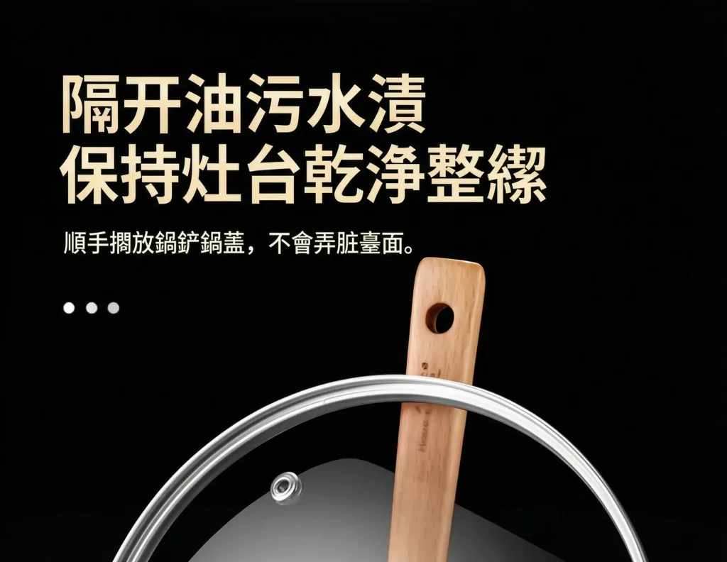 【台灣本土製造】🍳湯勺鍋蓋不再亂丟！台灣製造不鏽鋼置物架，一體成型加厚材質，穩固承托不易倒💪光滑好清洗，拉絲工藝耐刮耐磨，🛡️假一罰十敢保證！4H客服＋貨到付款＋售後無憂，下單現折800優惠，超值必收🛒 - 5