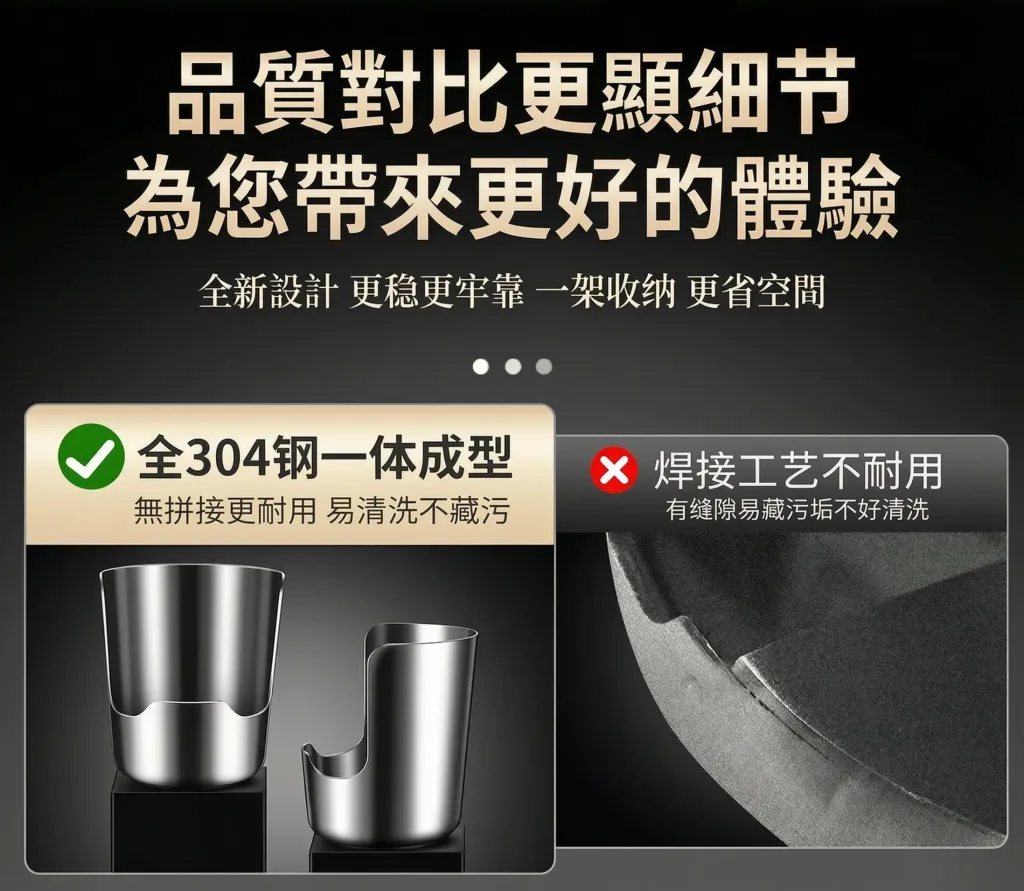 【台灣本土製造】🍳湯勺鍋蓋不再亂丟！台灣製造不鏽鋼置物架，一體成型加厚材質，穩固承托不易倒💪光滑好清洗，拉絲工藝耐刮耐磨，🛡️假一罰十敢保證！4H客服＋貨到付款＋售後無憂，下單現折800優惠，超值必收🛒 - 3