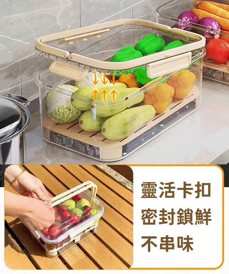上山露營帶食物最怕壓壞、漏出來。⛺️手提保鮮盒，食品級密封防漏，大容量裝水果、肉片、便當都好用。可移動手提設計，掛在背包就走。戶外神器，春遊必帶🔥今天下單現折，手慢等明年💥 - 15