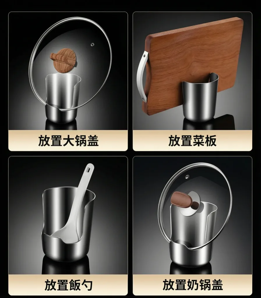 【台灣本土製造】🍳湯勺鍋蓋不再亂丟！台灣製造不鏽鋼置物架，一體成型加厚材質，穩固承托不易倒💪光滑好清洗，拉絲工藝耐刮耐磨，🛡️假一罰十敢保證！4H客服＋貨到付款＋售後無憂，下單現折800優惠，超值必收🛒 - 16