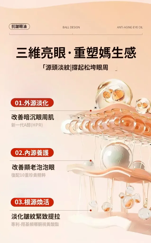 眼周保养不用复杂，一瓶解决干纹细纹。 白云山眼部精华油，轻抹即吸收，滋润不黏腻。精华油质地，锁水同时补充眼周所需脂质。改善眼周干燥暗沉，纹理逐渐平滑。早晚一滴，简单维持眼周好状态。🌙 - 6