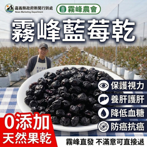【霧峰有機藍莓乾｜花青素王者・護眼首選】🌿霧峰在地有機栽種・無農藥殘留安心吃✨低溫慢烘鎖住營養・保留完整花青素與抗氧化成分富含花青素・強效抗氧化，保護視網膜健康，改善視力疲勞膳食纖維豐富調節血糖功能・多酚類物質有助提高胰島素敏感性