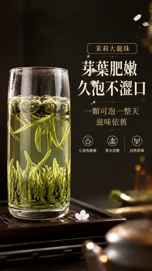 【茉莉龍珠綠茶】純正台灣茶，無色素香精✖️七次窨花手工揉捻🌼茉莉濃香＋綠茶鮮爽🌱熱水一沖，花香四溢，甘醇無比！球形緊壓釋放天然茉莉與嫩茶香，甘醇鮮爽，喝得健康！💎安心首選！ - 11