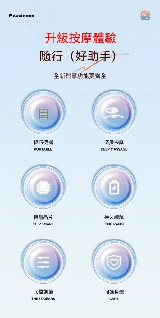 🪑久坐腰背不再硬邦邦！專業級筋膜按摩槍高頻震動深層放鬆，4款按摩頭全身肌群都能按，搭配9段力度調節，加快恢復有感，彎曲長柄自己就能按到肩背腰臀，不用求人！📢輕巧隨身帶，辦公室家中隨時按，台灣痠痛救星就是它🔥 - 2