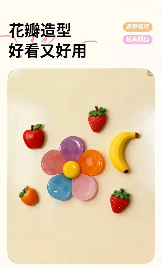零食餅乾打開沒吃完，隨手一夾就密封。花朵旋轉封口夾，密封＋磁吸＋旋轉＋高顏值，一個夾子四種功能。 防潮防濕，廚房包裝袋一夾搞定。創意花朵造型，磁力吸附冰箱就像裝飾品。實用與美學兼具，收納從此不無聊。🔥 - 6