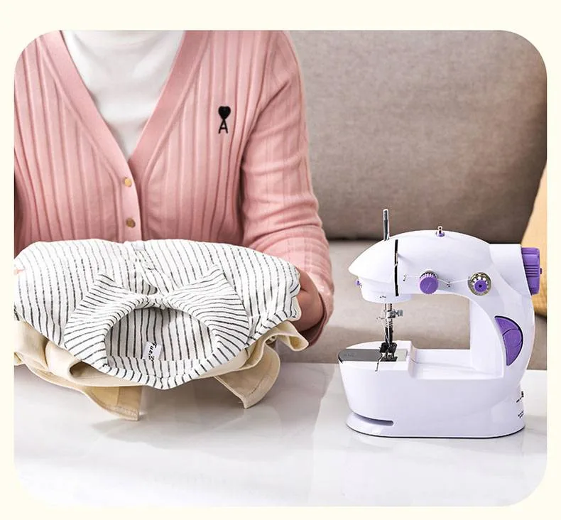 🧵補衣＋鎖邊＋釦眼＋拼布，一台全包辦！🪡換這台家用迷你縫紉機，一鍵就能縫！手殘黨秒變裁縫師✨吃厚能力超強，多層牛仔布輕鬆推📢小巧收納不佔位，鎖邊釦眼拼布全搞定，媽媽推厚布也超順⚡ - 25